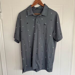Travis Mathew Gray Polo Shirt